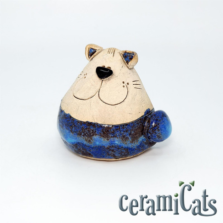 Figurka Kotek Kulfonek CeramiCats blue