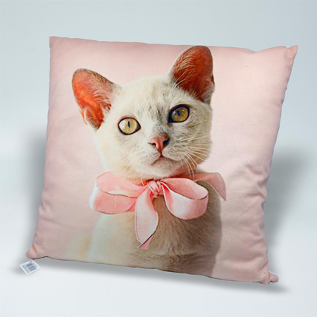 Poduszka różowy kot